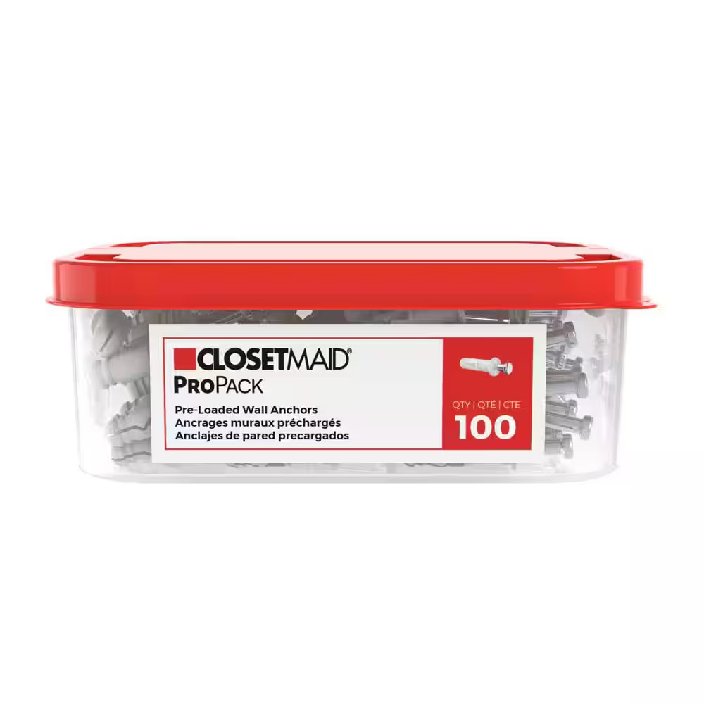 Propack Pre-Loaded Wall Anchors (100-Piece)