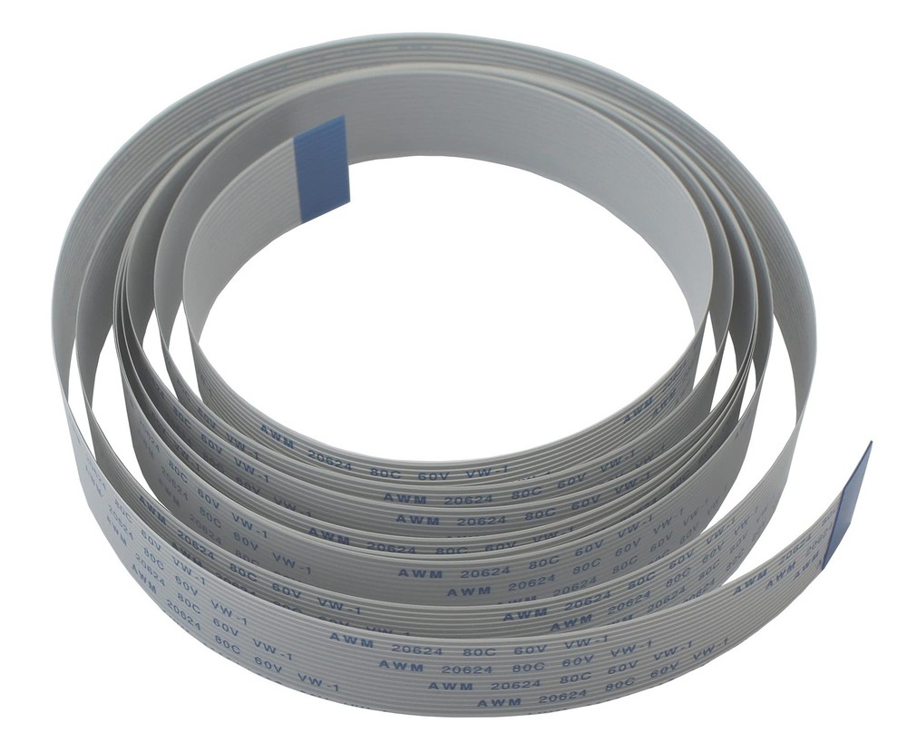 A1 FFCs - Long Flex Extension Cable for Raspberry Pi Camera - White 2m / 6.56ft