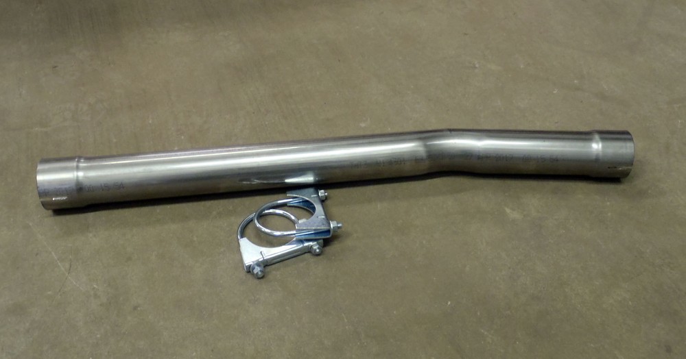 BMW 330D Mid silencer replacement pipe centre box delete de-res pipe