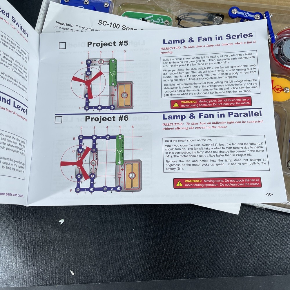 Snap Circuits Jr. Electronics DISCOVERY KIT Build Over 100 Projects SEE