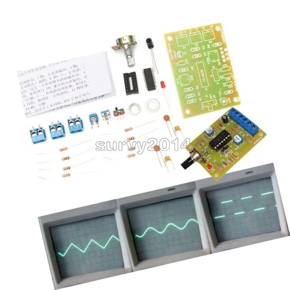 ICL8038 Function Signal Generator Module Sine Square Triangle Wave Output Kits S