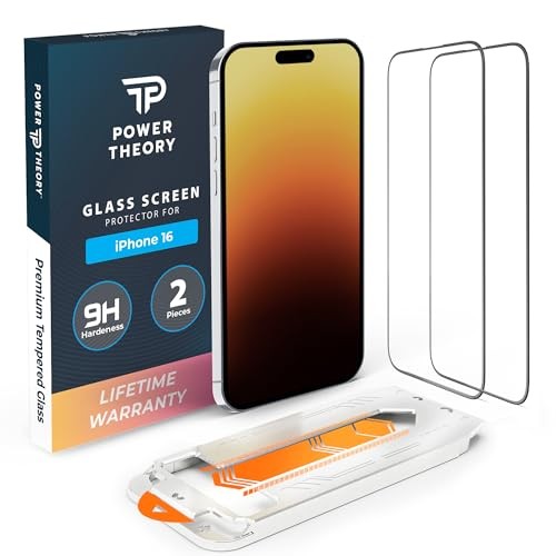 compatible with iPhone 16 Screen Protector iPhone 16 [2-Pack] Transparent