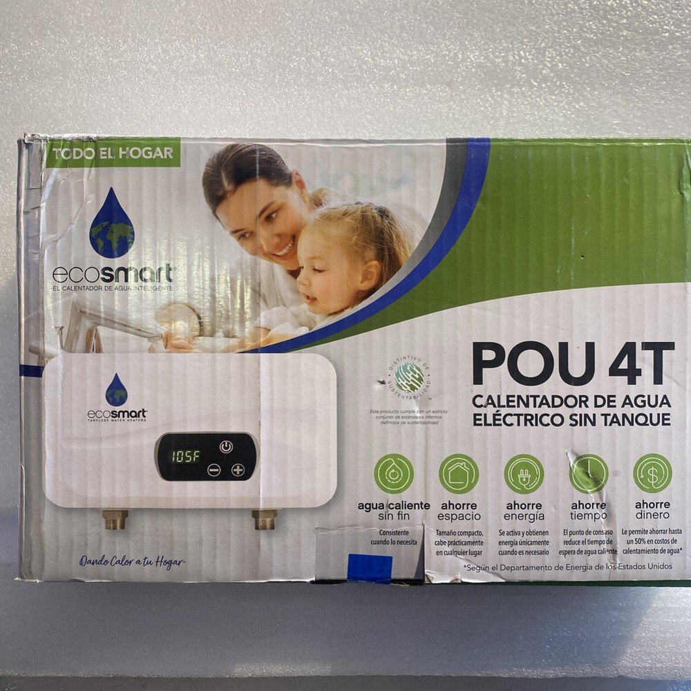 EcoSMART 120V 3.5kW Point-of-Use Tankless Electric Water Heater POU-4T EcoSMART