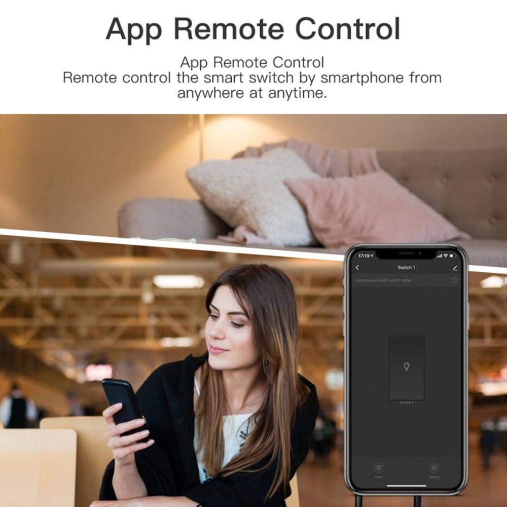Smart WiFi Switch Switch Smart WiFi Switch White WiFi Module Home Devices