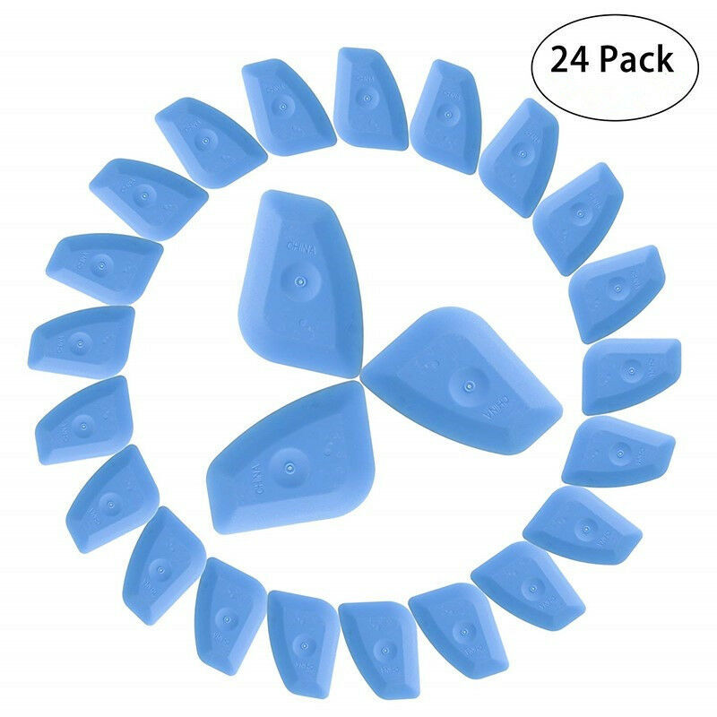 24 Pcs Squeegee Plastic Scraper Vinyl Wrap Tools Window Tint Remover Applicator