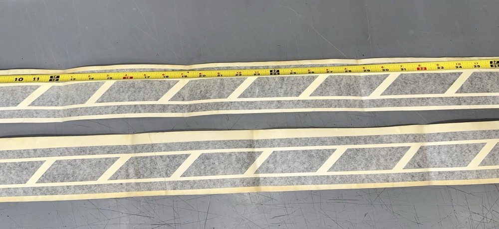 MISC White/black stripe decal new