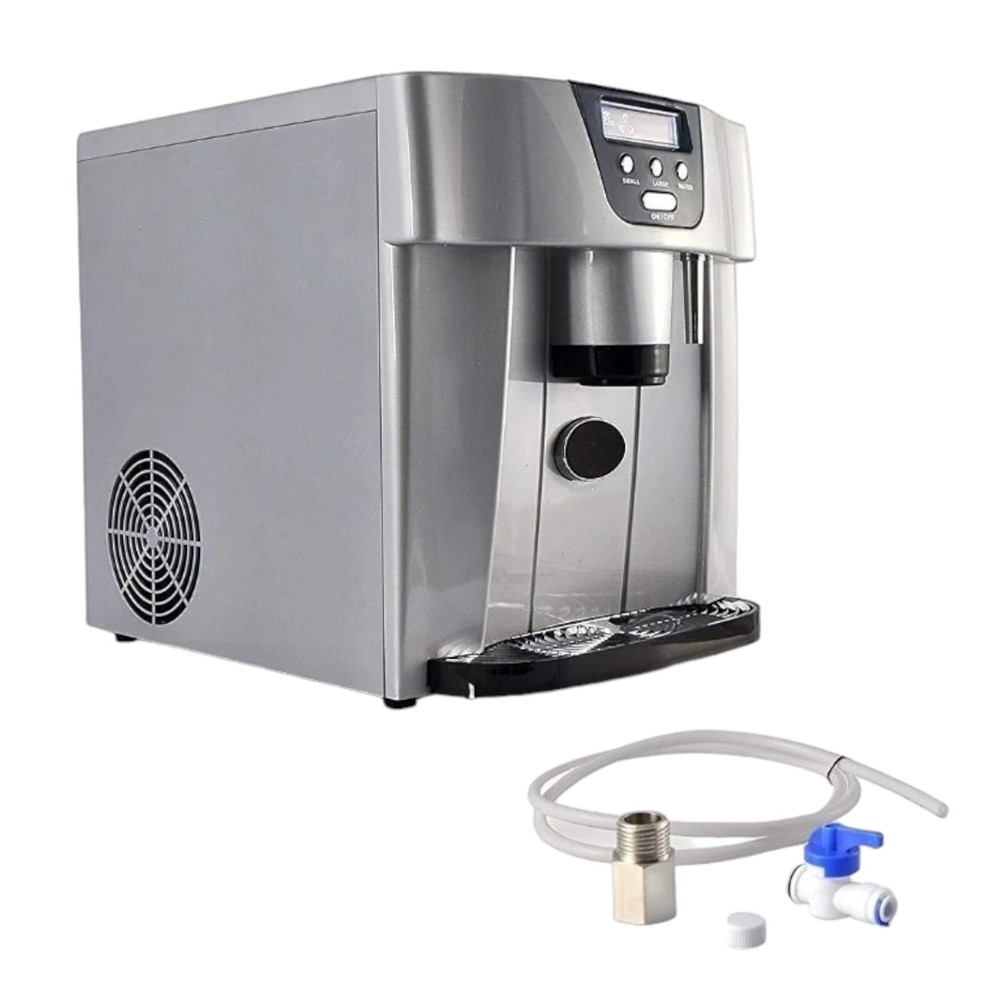 NutriChef Countertop Ice Cube Maker Machine & Dispenser - Kitchen PYLE PICEM-75