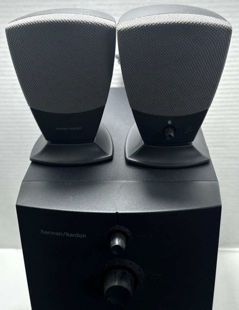 Harmon Kardon E2XHK395 Subwoofer Computer Speaker System Tested Working