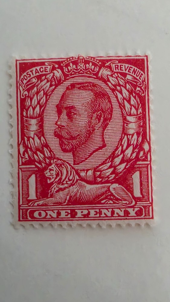 SG 342 1912 1d Scarlet