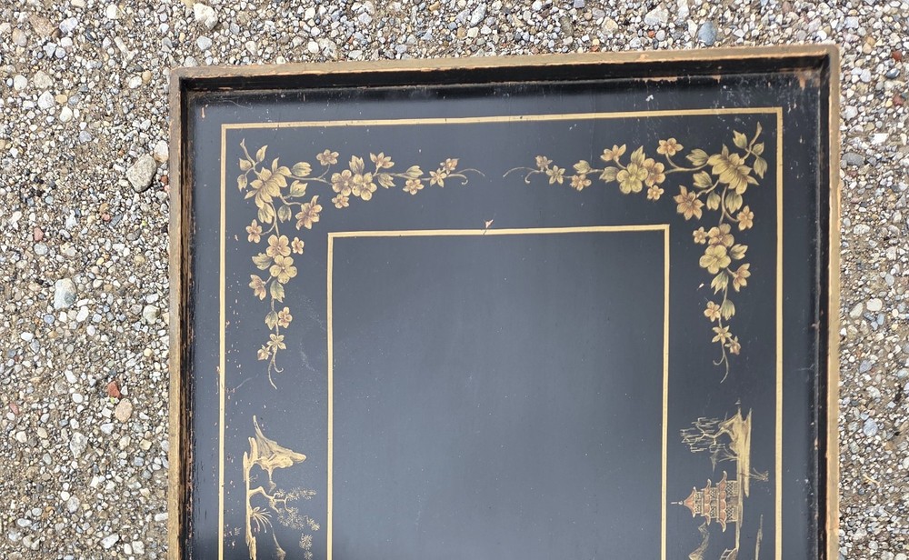 Gilded Chinoiserie Style Side Table