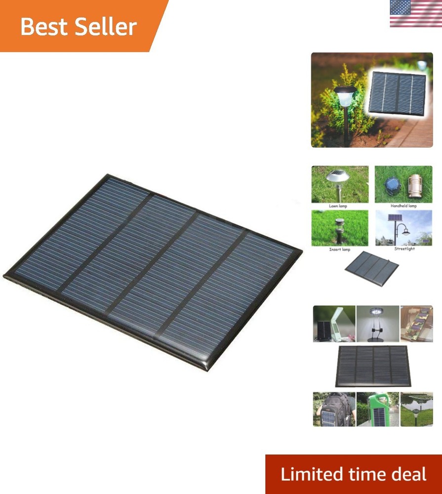 High Efficiency 1.5W 12V Solar Panel Cell Module - Compact & Lightweight Design