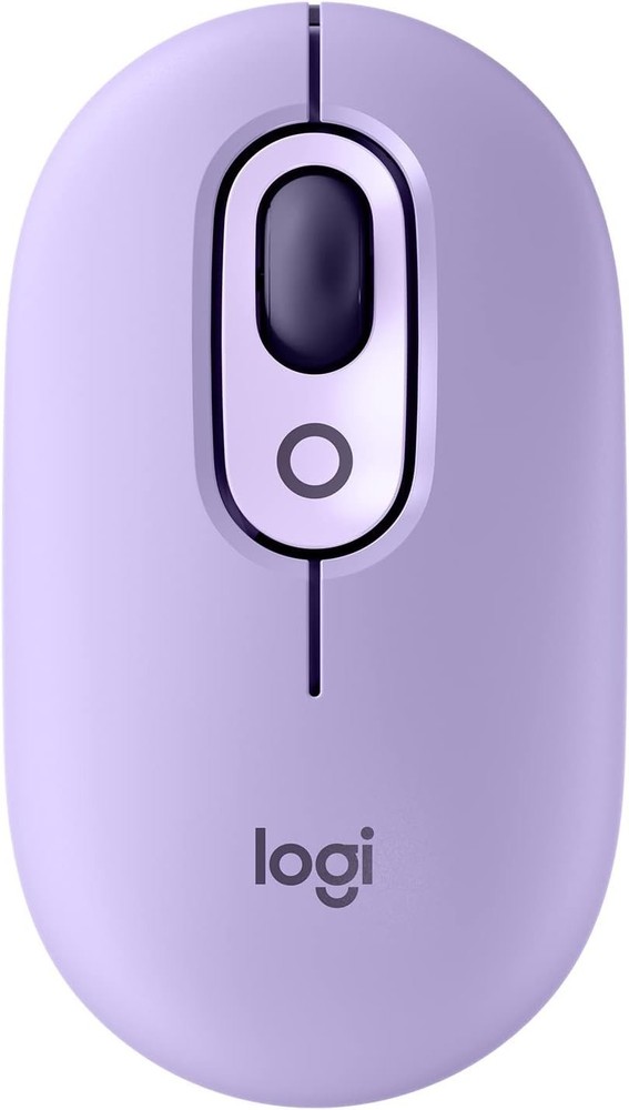 Logitech POP Mouse Wireless Bluetooth Silent Customizable Emojis PC / Mac Cosmos