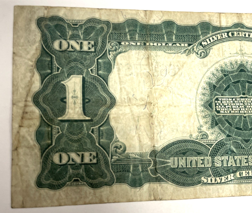 1899 $1 US SILVER CERTIFICATE LARGE NOTE BLACK EAGLE VERY NICE