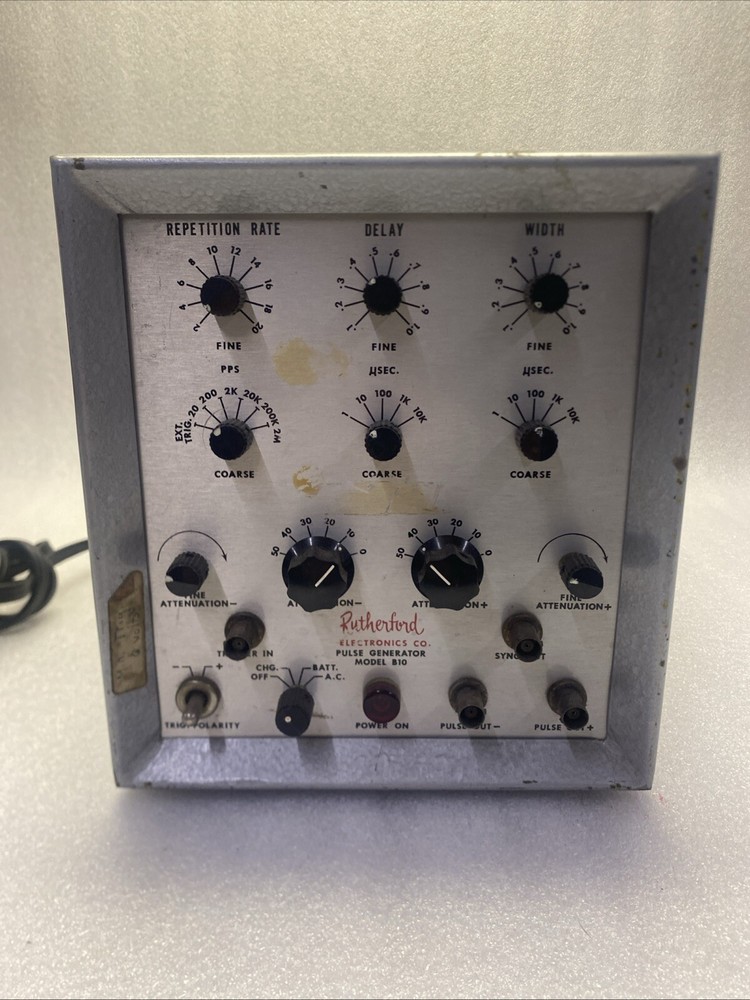 Vintage Rutherford Electronics B10 Pulse Generator Powers On