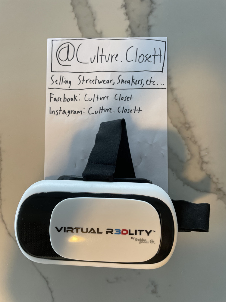 GabbaGoods VR Headset Virtual Reality Glasses for iPhone & Android