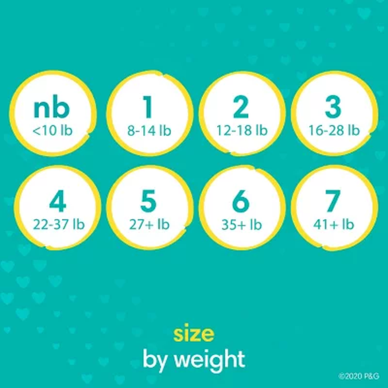 Baby Diapers, Sizes: Newborn -7