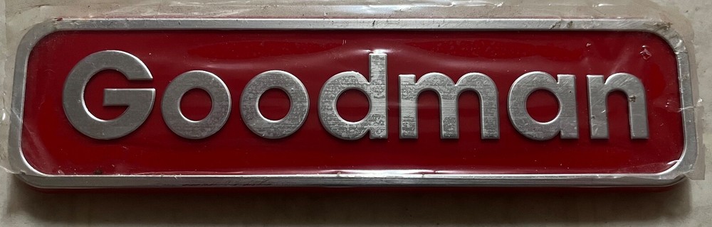 Goodman AC Label Nameplate 0161r00092