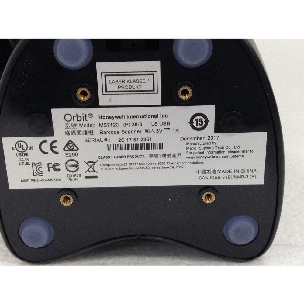 Honeywell Orbit MS7120 USB Wired Barcode Scanner 1PC
