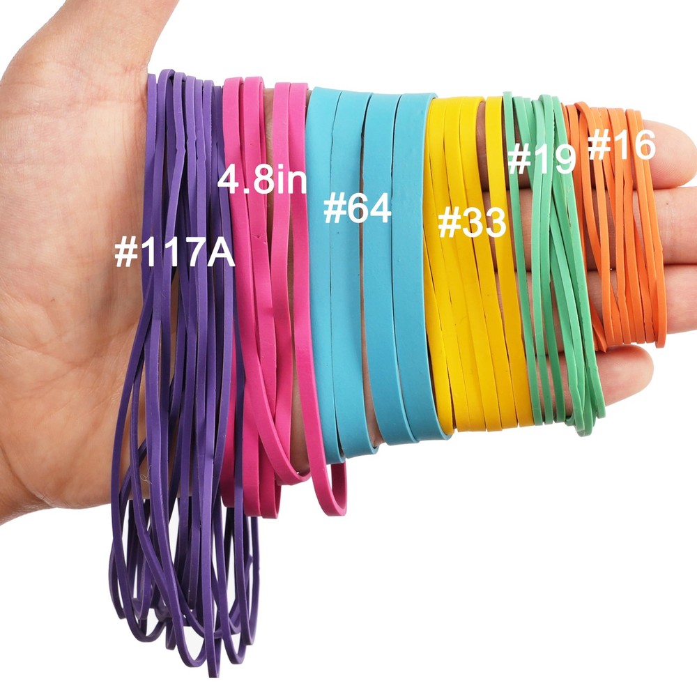 AMUU Rubber Bands Assorted Size Multicolor 0.5 lb
