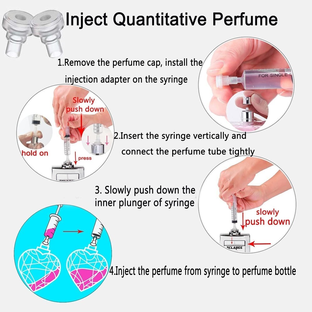 MUB Perfume Refill Pump Tools, Perfume Dispenser with Adapter Tools for Perfume