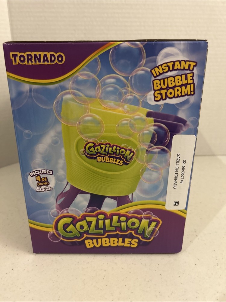 Gazillion Bubbles/Experience A Bubble Tornado W/4 Oz Bubble Solution NIB