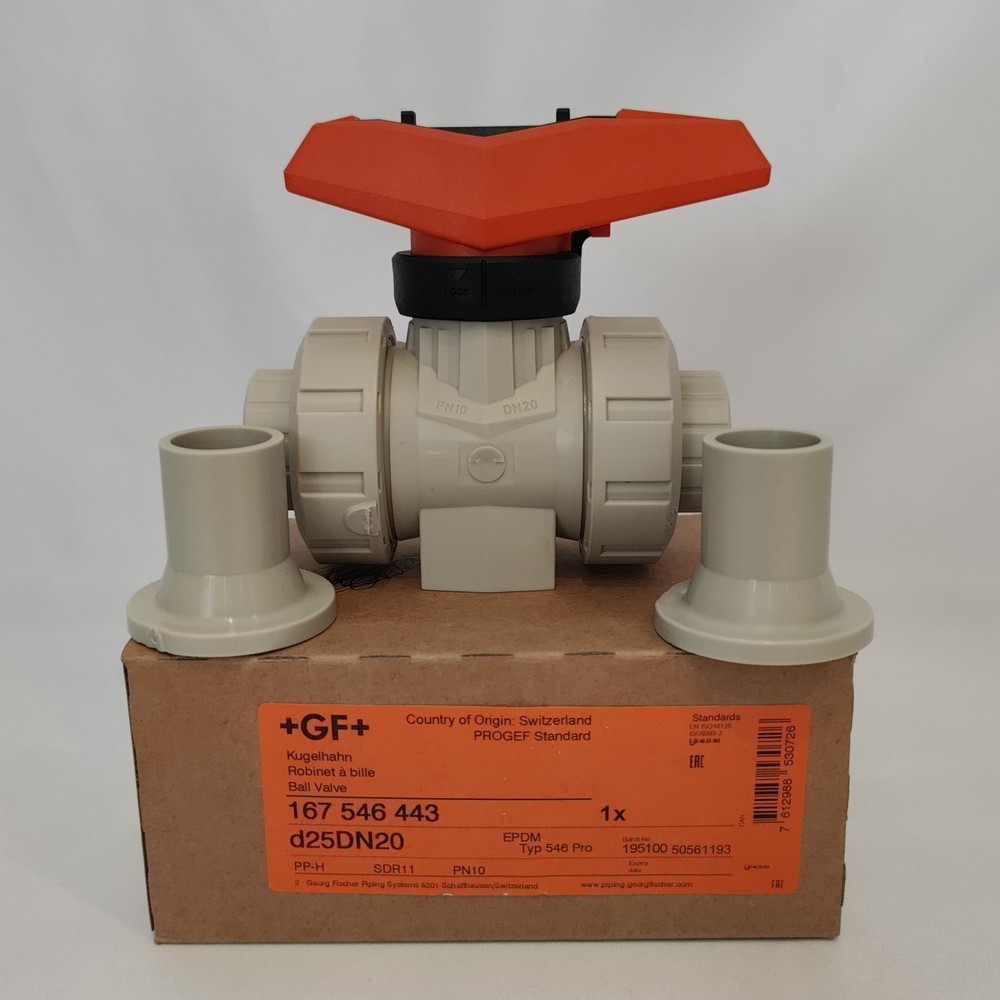 +GF+ Georg Fischer 167 546 443, d25DN20, PP-H, EPDM, Type 546 Pro, PN 10