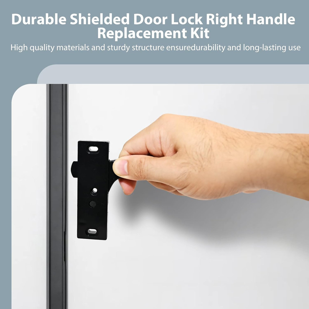 Replacement Kit for RV Screen Door Lock - Heavy-Duty Right Hand Handle, Secure &
