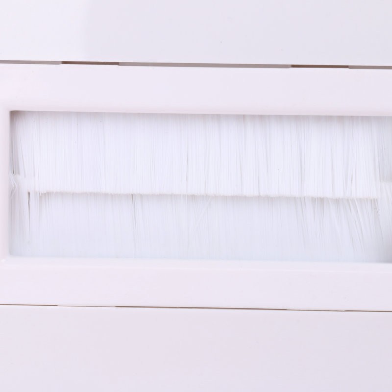 Cable Pass Through Insert Single Brush Wall Plate White Wires Wall Socket
