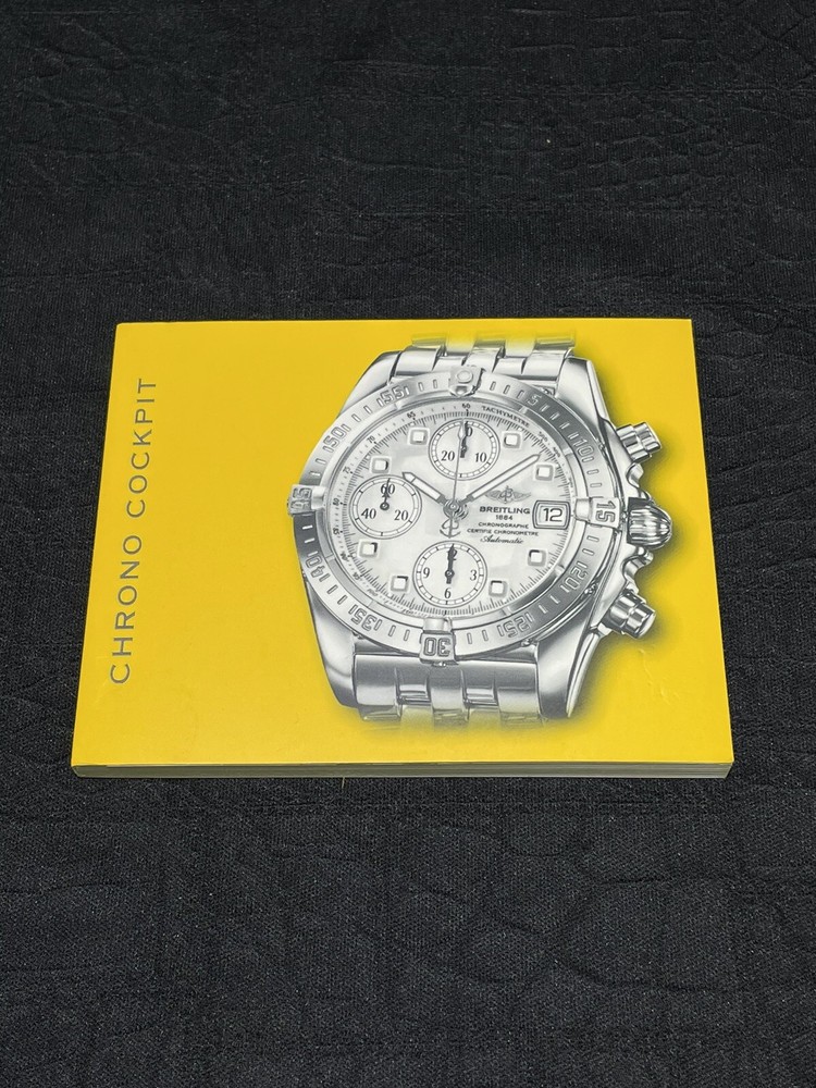 Authentic Breitling Chrono Cockpit Instruction Manual Booklet Guide Book