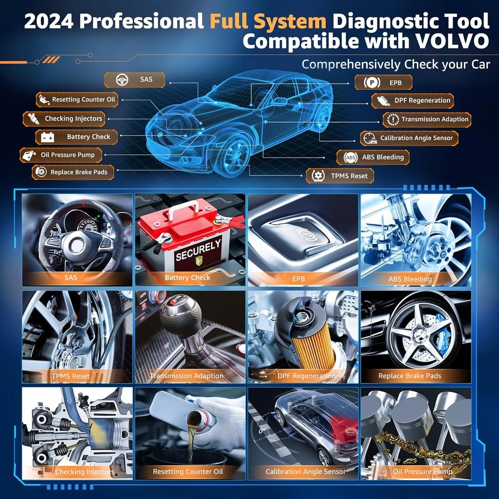 AUTOPHIX 7110 Full Systems Diagnostic Scan Tool Fit for Volvo Car Code Reader