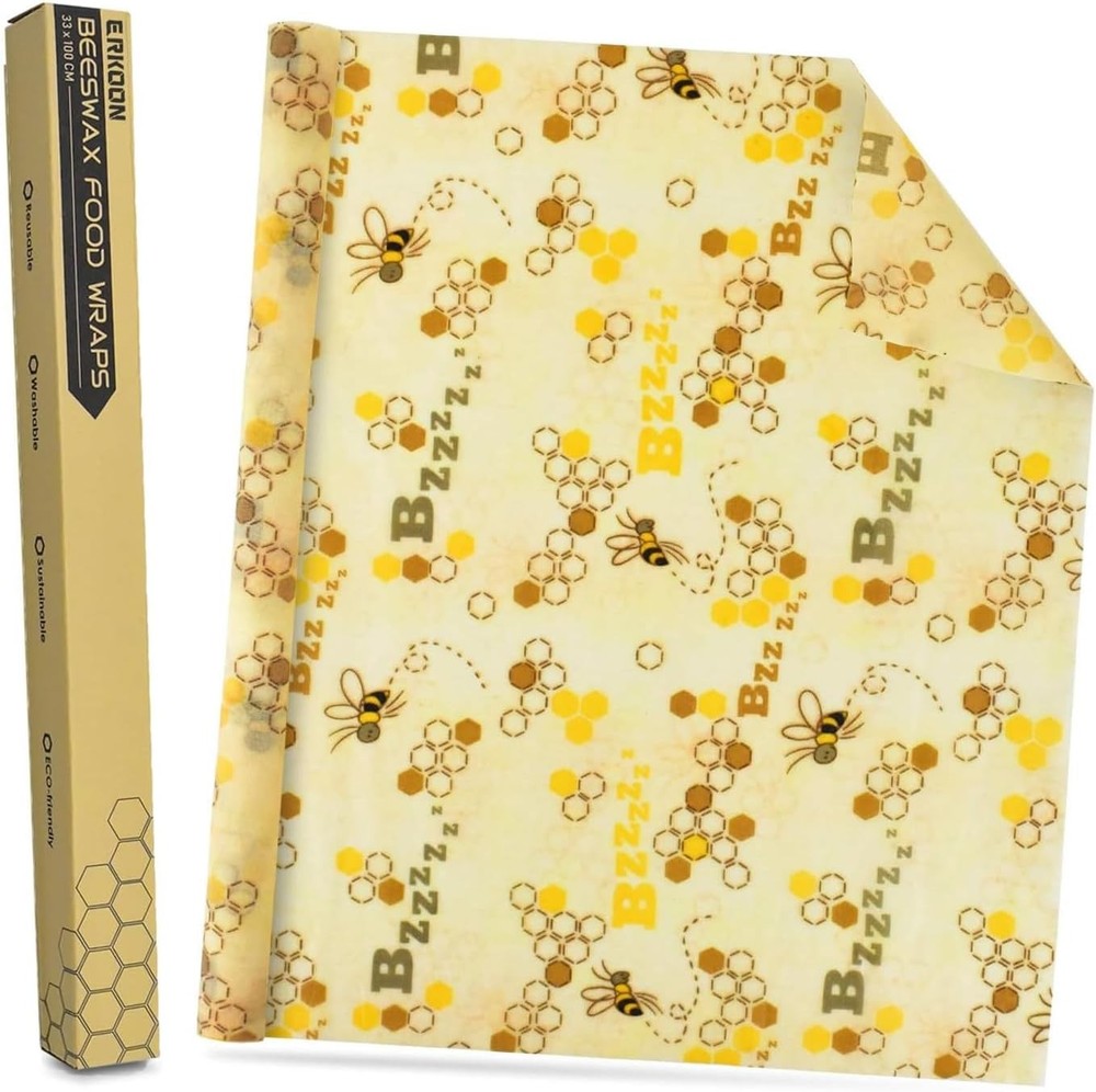 Eco Friendly Beeswax Food Wrap Reusable Storage for Snacks and Bread