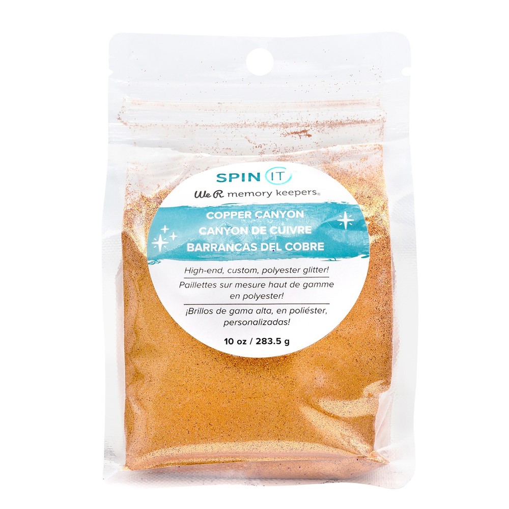 We R Spin It Extra Fine Glitter 10oz-Copper Canyon - 2 Pack