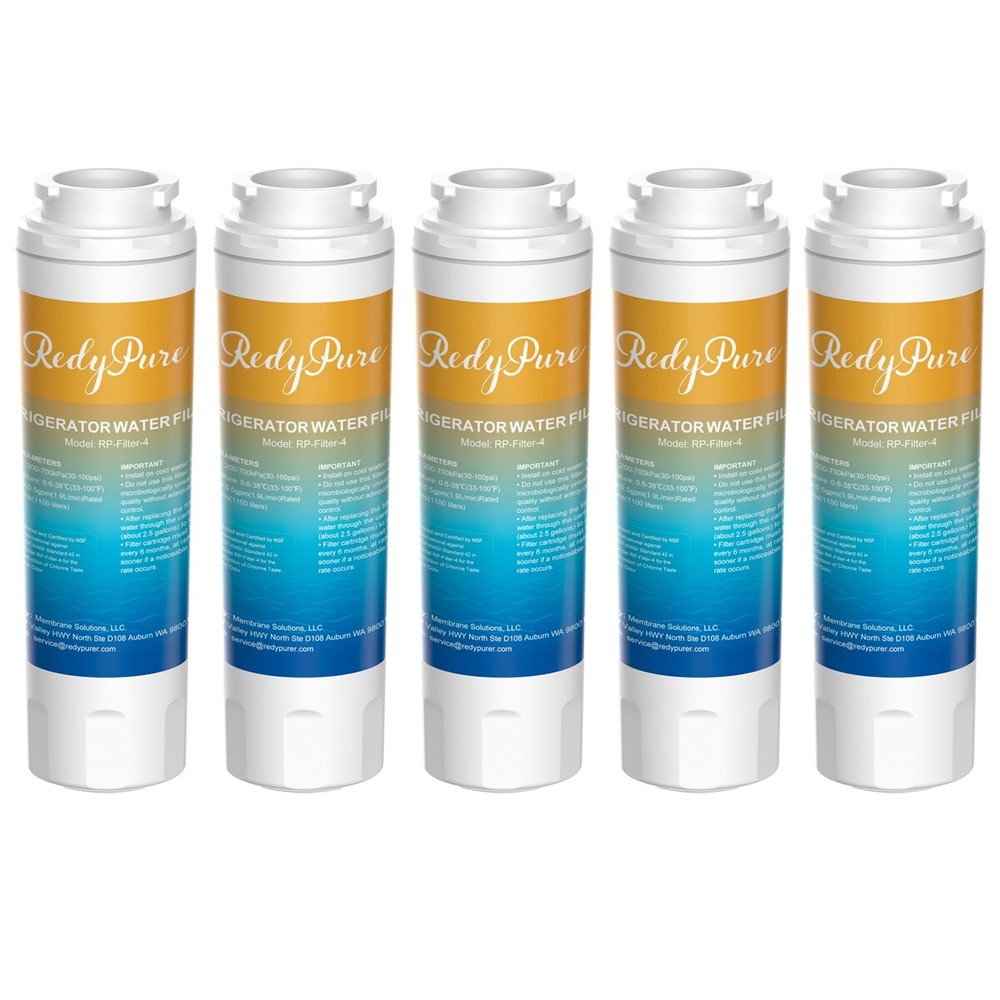 5 Pack Fit for UKF8001 4396395 RWF0900A UKF8001AXX-200 Refrigerator Water Filter