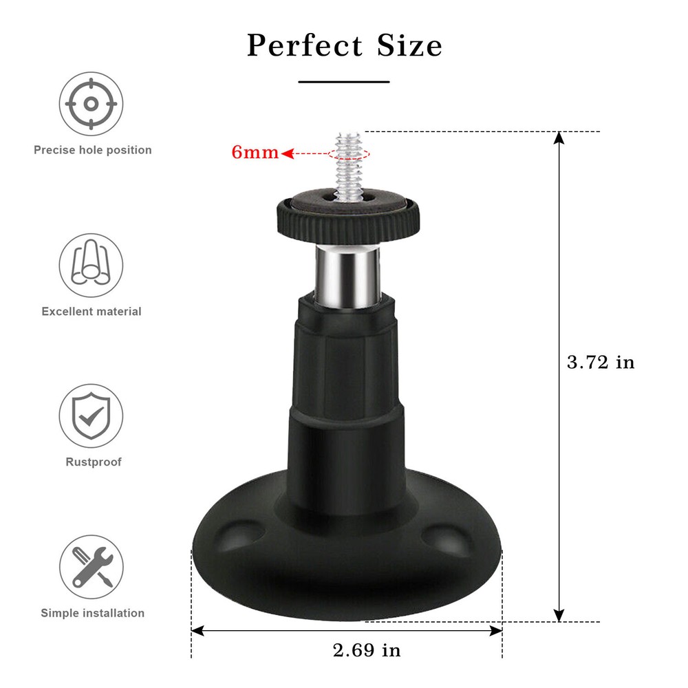 4 Pack 360° Adjustable Mount for Arlo Pro Security Camera Flexible Bracket