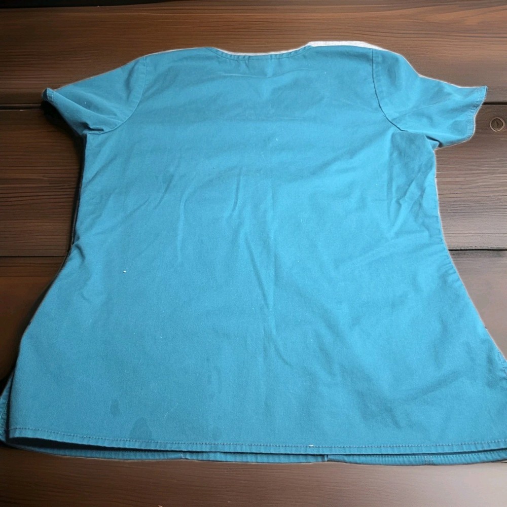 Dickies Size Small Womens Green Scrub Top