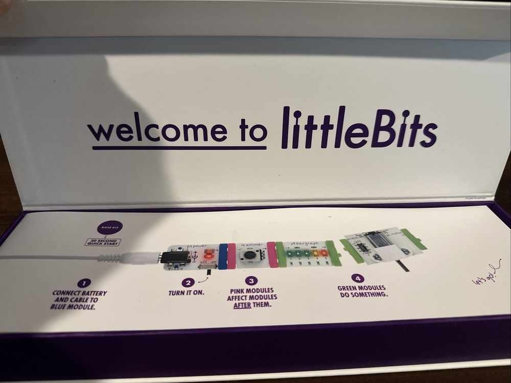 LittleBits Base Kit 10 Modules Learn Circuits In Seconds Build Projects Bits TED