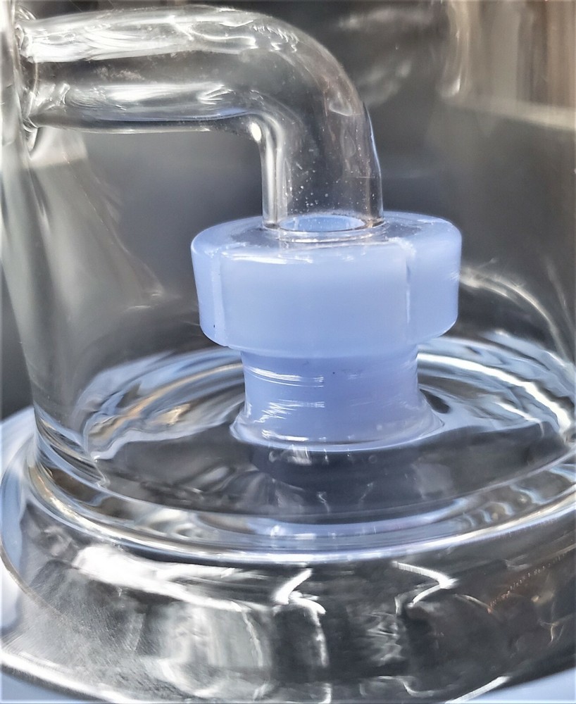 7" Water Pipe Mini WITH BARREL PERK - BLUE