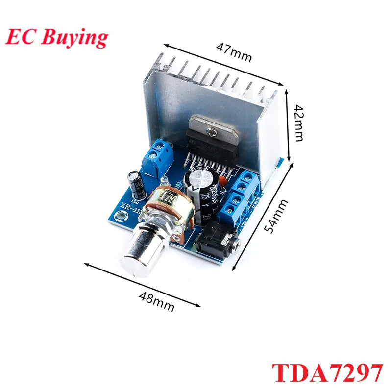 TDA7297 Version B Amplifier Board DC 9-15V 15W*2 Digital Audio Amplifier Module