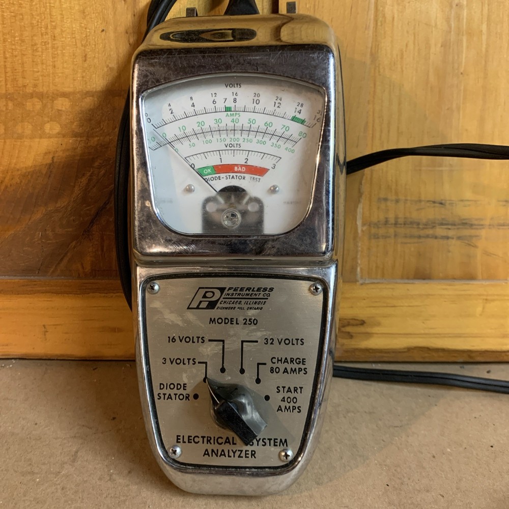 Vintage Peerless Engine Analyzer USA 4/21