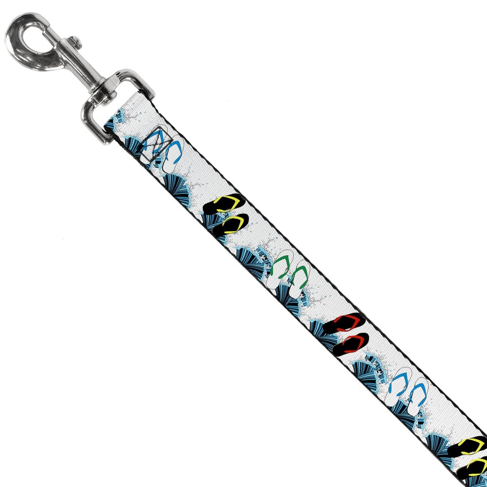 Dog Leash Beach Flip Flops NARROW 0.5"