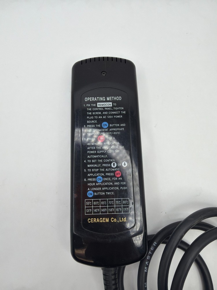 CERAGEM Master 10-pin Remote Control / CONTROLLER FOR MASSAGE BED