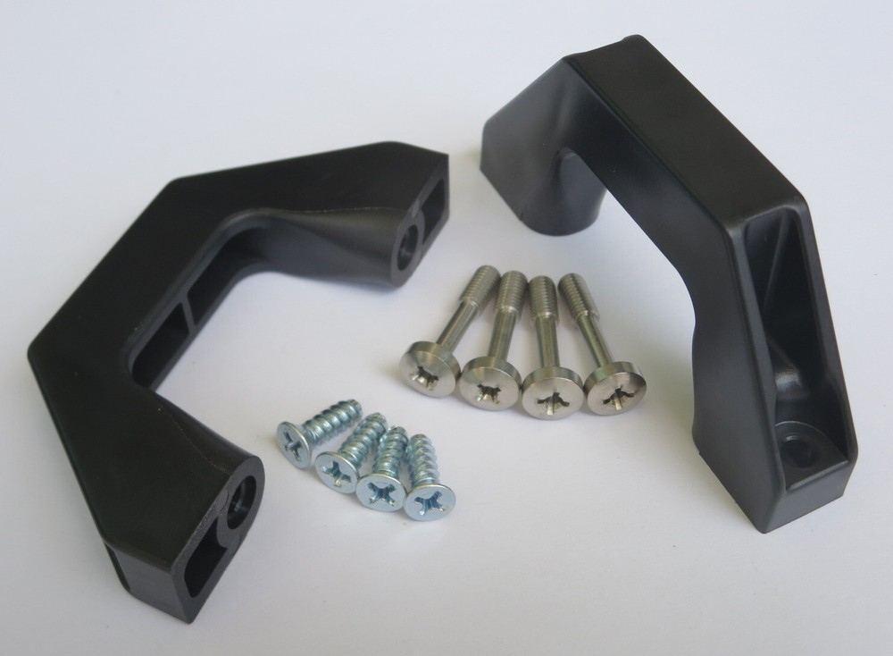 2U Rack Handle Kit, .059-.090" Panel. Use on any 19" rackmount equipment.