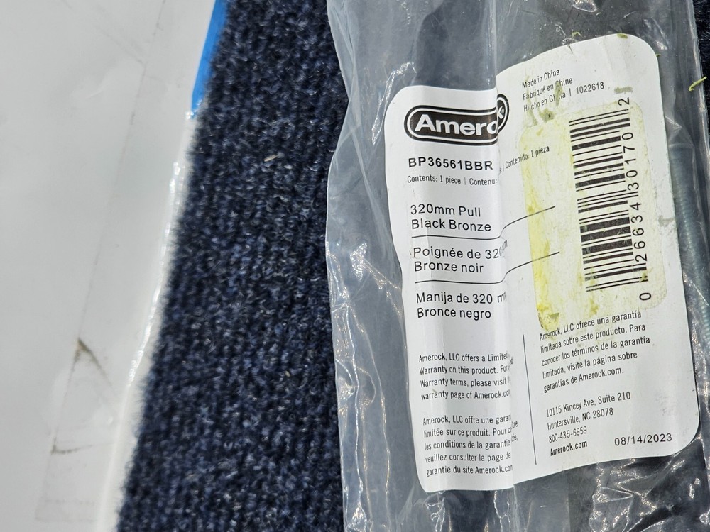 Amerock BP36561BBR: Kitchen Cabinet Pull Black Bronze Finish 320mm Pull