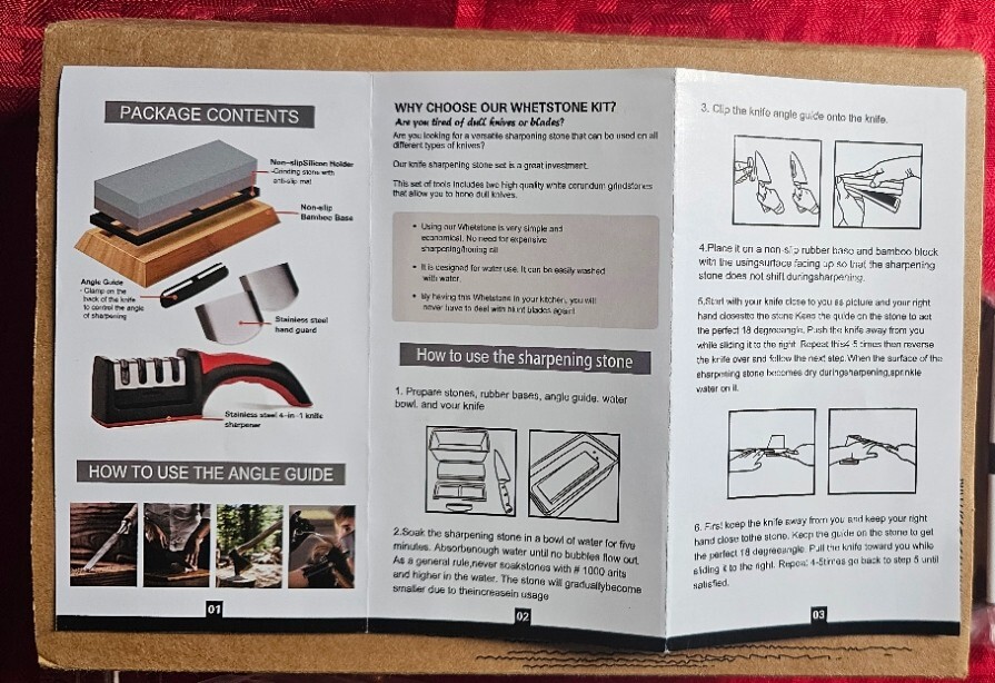 PPP whetstone knife sharpening kit