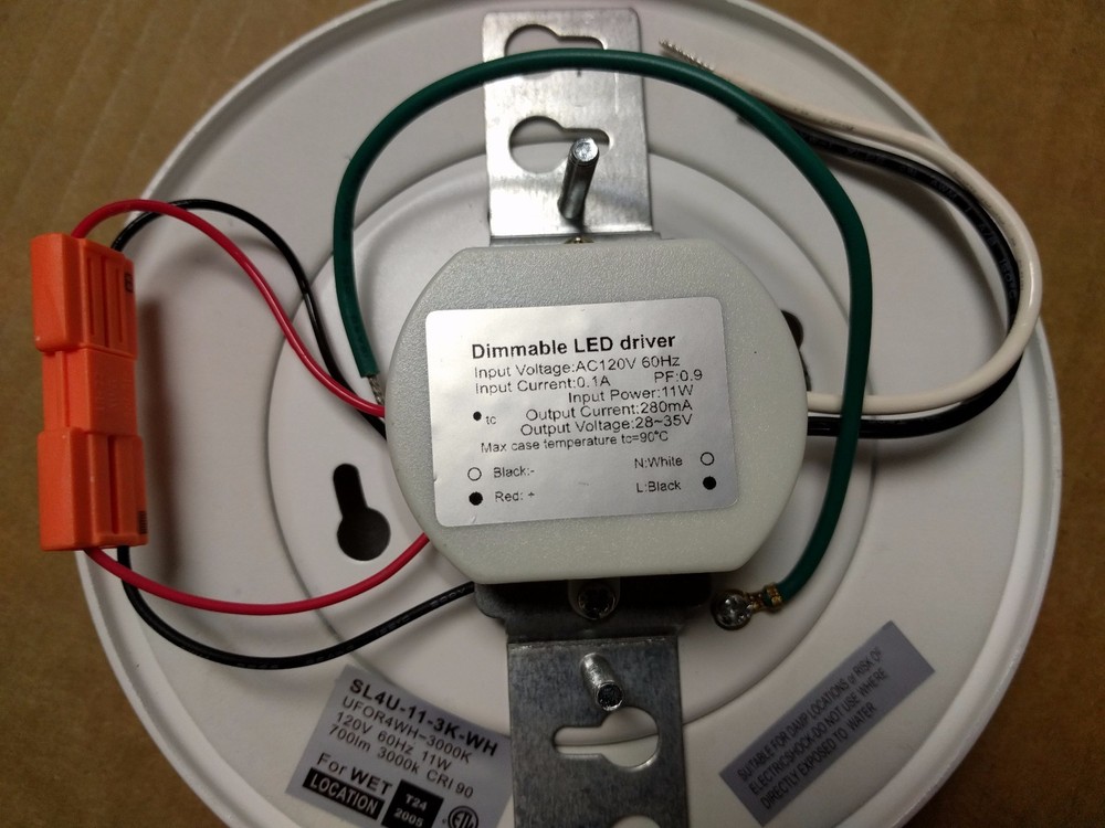 4" LED Retrofit Surface Disk Light Dimmable Ceiling Kit 3000K Warm White