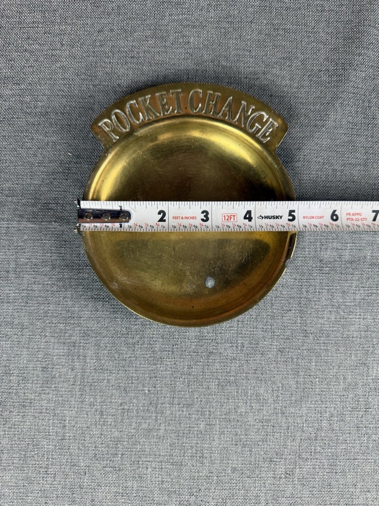 Brass Pocket And Small Change Trinket Trays