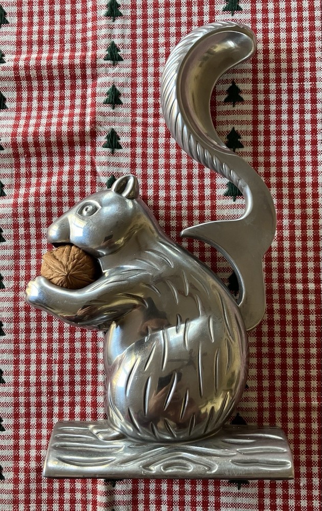 Cast Aluminum Squirrel Figurine Nutcracker