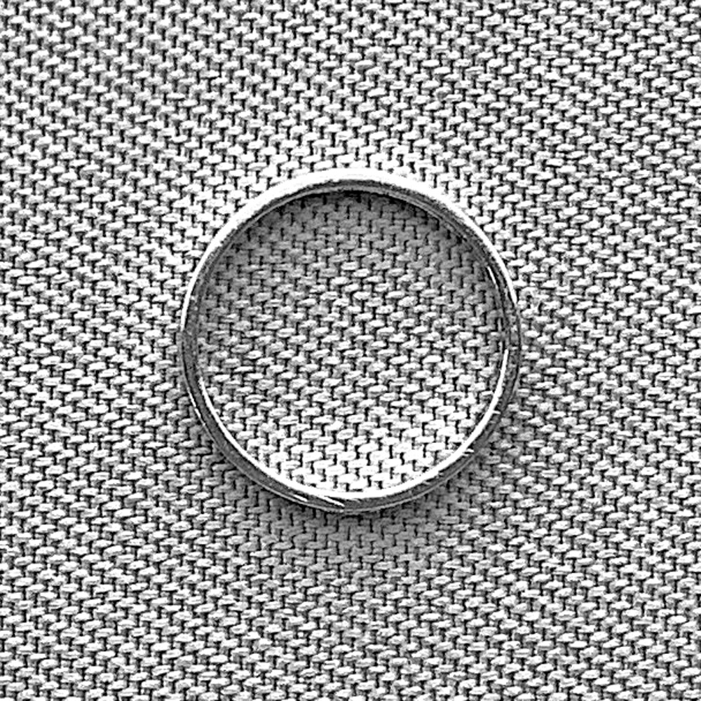 Round Flat Circle Frame Links 8mm Platinum Plated Brass Q200 Per Pkg