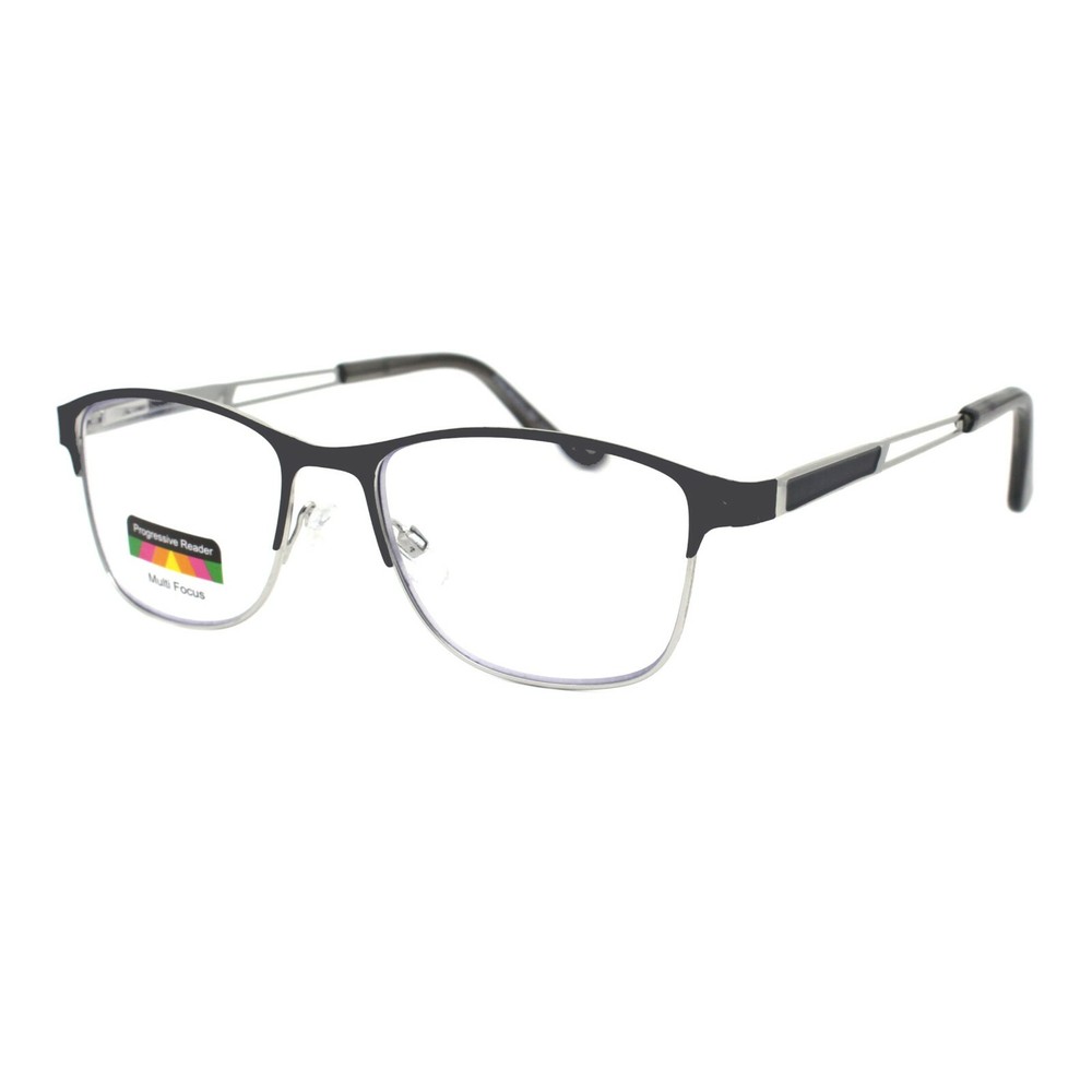 Multi-Focus Progressive Reading Glasses 3 Powers in 1 Reader Spring Hinge Metal
