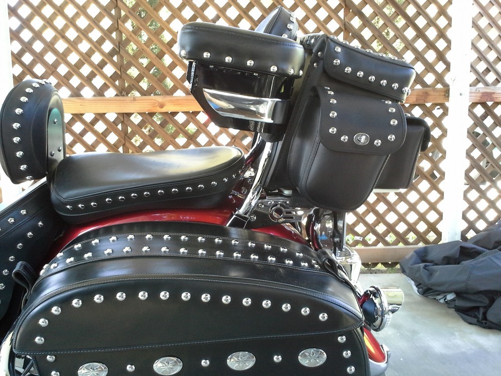 Motorcycle Armrest studded- Standard 15" Width